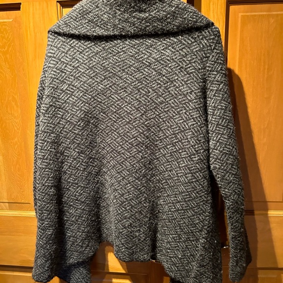 Ellen Tracy Gray Textured Cardigan - Picture 3 of 4